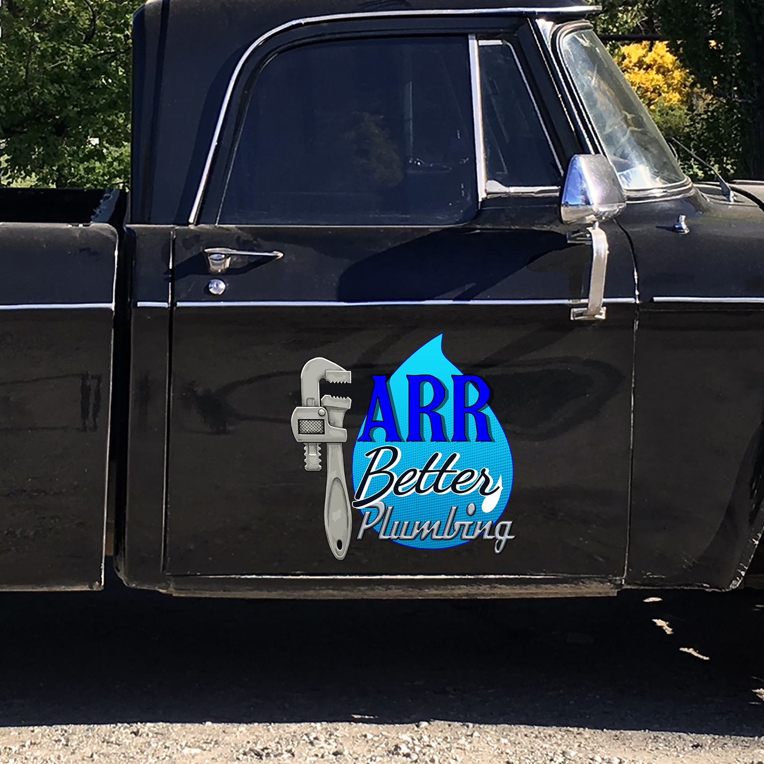 personalized plumbing company sign company door sign sticker 12496 - Image 4