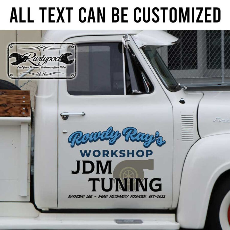 personalized jdm tuning lettering turbo lettering door sign performance ...