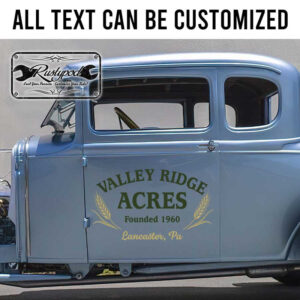 personalized farm lettering acres ranch lettering sign tractor farm sign sticker 13308