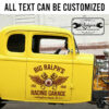personalized flying eyeball and piston lettering vintage sign writing for speed shop sticker 13340