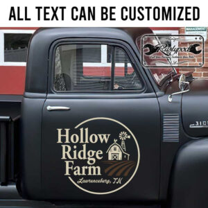 personalized farm lettering door sign vintage farm truck door sign vehicle lettering sign sticker 13344