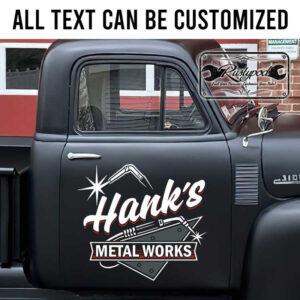 personalized welding company sign metal work door sign sticker 13350