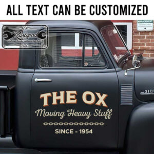 personalized transport company sign contracting company sign truck graphix sticker 13356