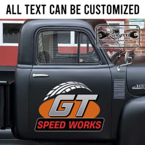 personalized garage sign company lettering vehicle lettering door sign sticker 13384