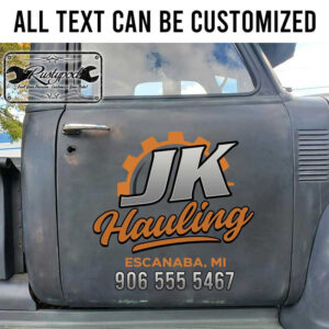personalized truck graphics transport company sign vehicle lettering hand paint sticker 13390