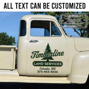 personalized landscape company door sign tree service company sign vehicle lettering sticker 13391