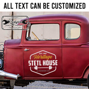 personalized gym club door sign body shop lettering hand paint door sign skull lettering sticker 13401