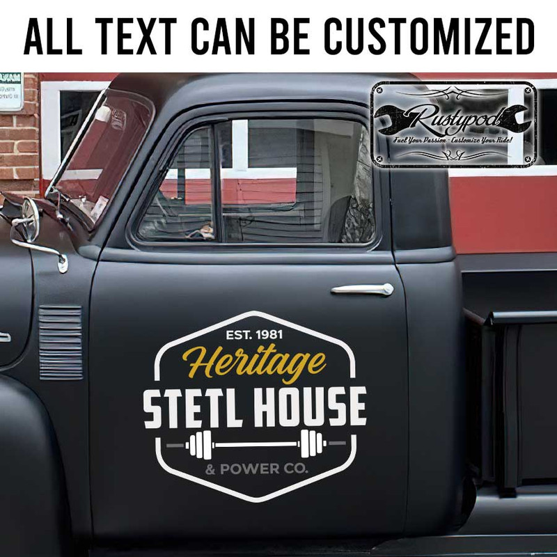 personalized gym club door sign body shop lettering hand paint door sign skull lettering sticker 13401 - Image 2