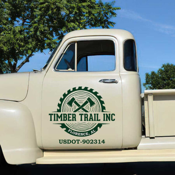 personalized timber sign wood working sticker 13404 - Image 3