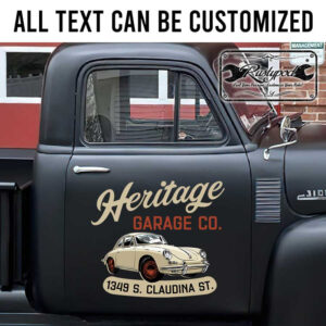 personalized garage lettering workshop lettering door sign shop truck lettering sticker 13407