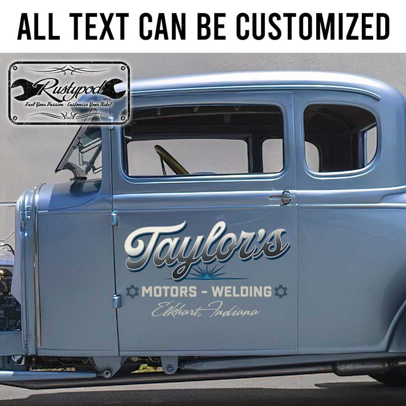 personalized welding lettering ironwork lettering compay lettering vehicle lettering sticker 13413