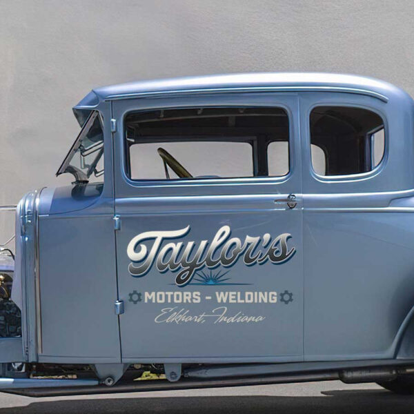 personalized welding lettering ironwork lettering compay lettering vehicle lettering sticker 13413 - Image 3