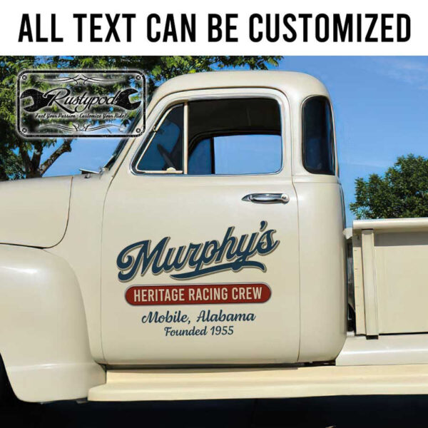 personalized racing car lettering company door sign vehicle lettering garage lettering sticker 13415 - Image 2