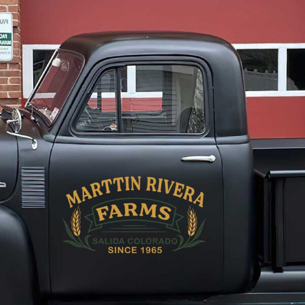 personalized farm lettering ranch door sign agriculture lettering tractor lettering sticker 13417 - Image 3