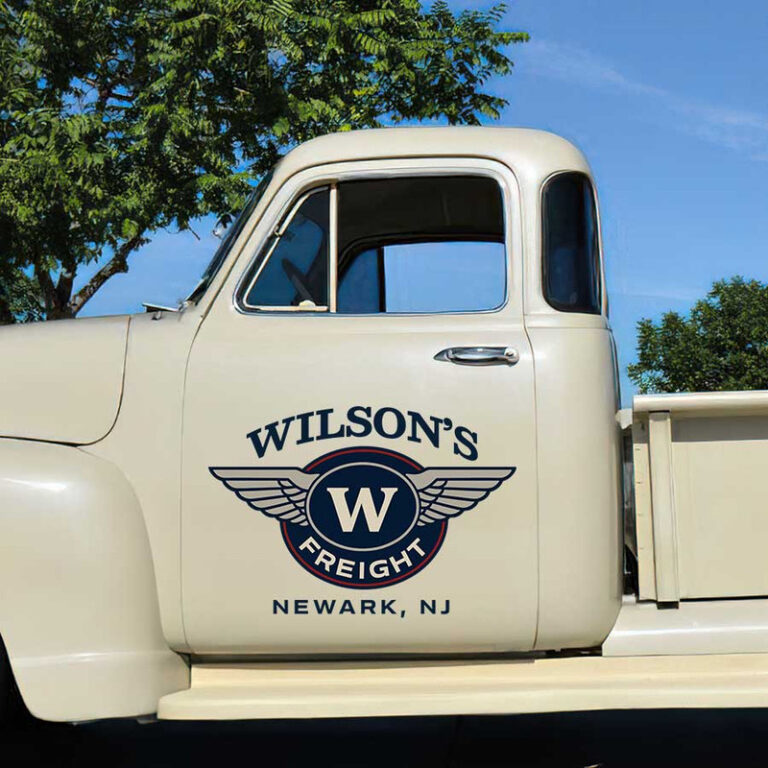 personalized hauling company sign transport company lettering truck ...