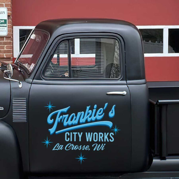 personalized truck graphics company lettering vehicle lettering sticker 13422 - Image 3