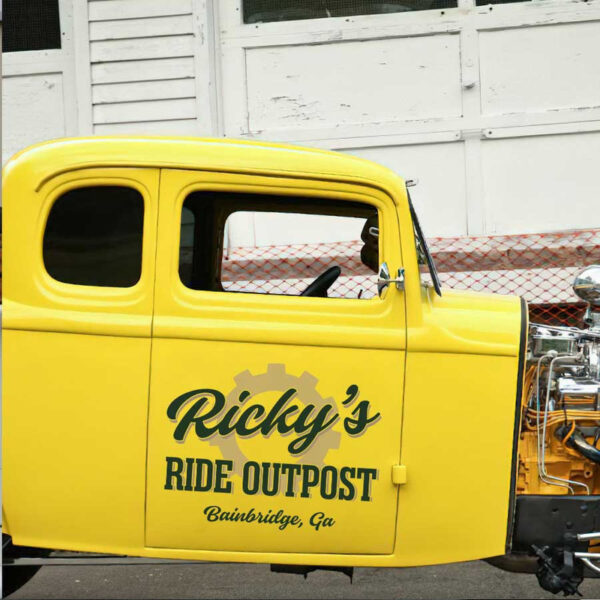 personalized gear head lettering garage door sign shop truck door art sticker 13423 - Image 3