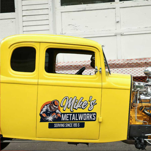 personalized welding service metal work lettering door sign sticker 13439 - Image 3