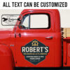 personalized mechanical and plumbing company lettering sign custom sheet and fabrication lettering sticker 13446