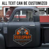 personalized collision repair and custom coats garage lettering vehicle lettering sticker 13447