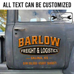 personalized truck graphics lettering freight and logistic company sign us dot lettering sticker 13450