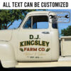 personalized farm lettering ranches sign sticker 13454
