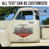personalized company lettering door sign logistic company lettering truck graphics sticker 13461
