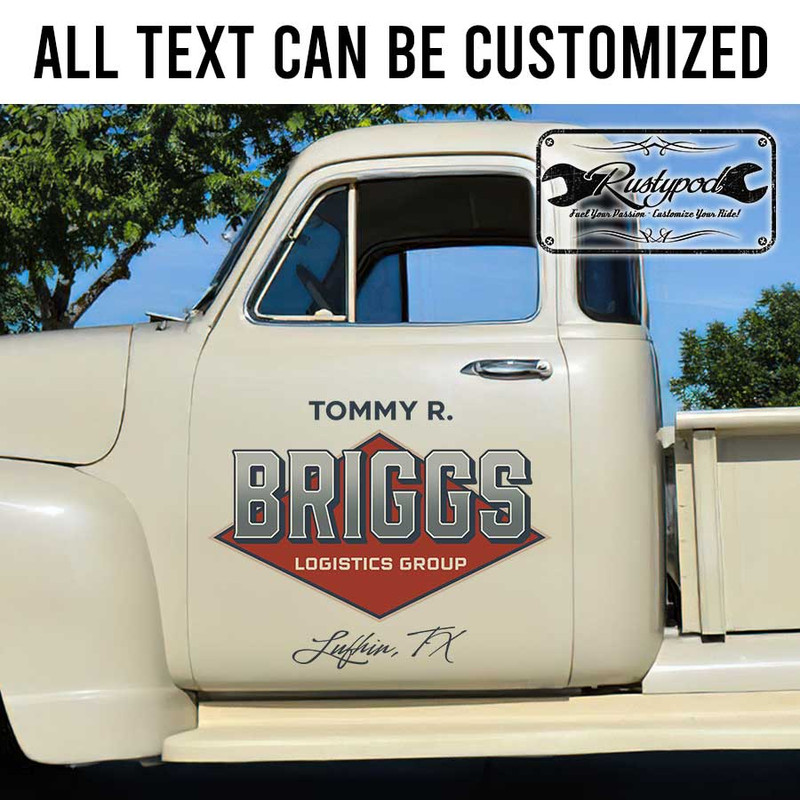 personalized company lettering door sign logistic company lettering truck graphics sticker 13461