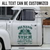 personalized tiki bar lettering surf shop lettering hot rod door sign rat rod lettering sticker 13468