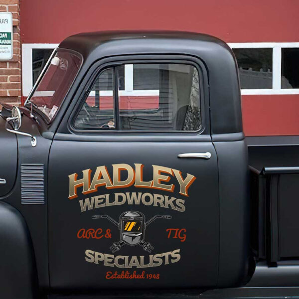personalized welding company sign arc and tig welding ironwork lettering sticker 13470 - Image 3