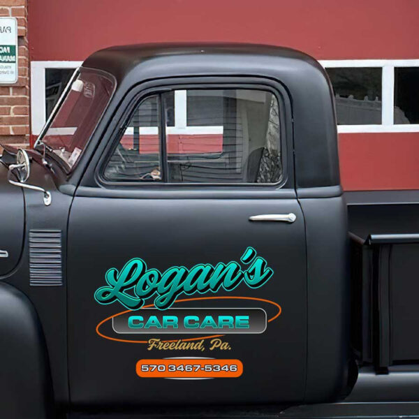personalized garage car care lettering garage door sign company door sign sticker 13475 - Image 3