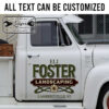personalized landscaping company sign tree service door sign door art lettering sticker 13479