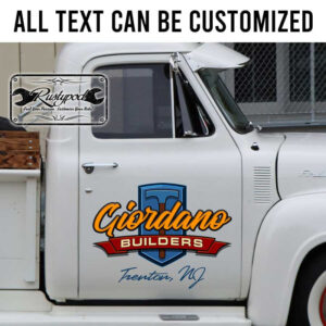 personalized builder company construction lettering sticker 13483