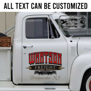personalized freight company sign truck graphics car lettering sticker 13486