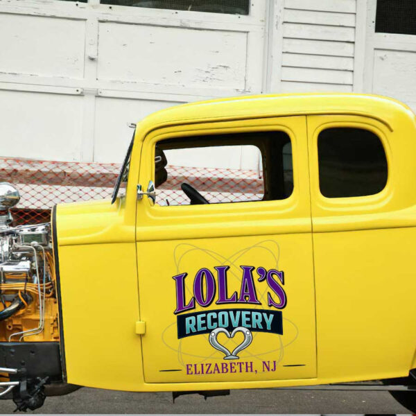 personalized recovery garage sign towing company vehicle lettering sticker 13487 - Image 3