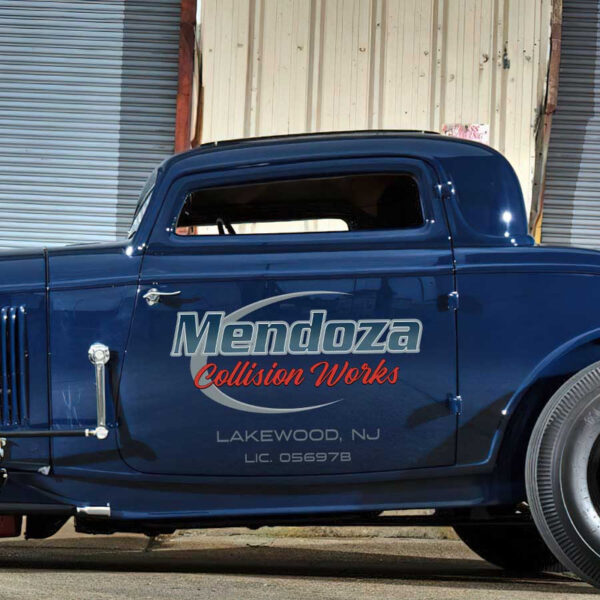 personalized collision repair and custom coats garage lettering vehicle lettering sticker 13490 - Image 3