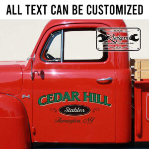personalized farm sign ranch door sign agricuture lettering car door sign sticker 13492