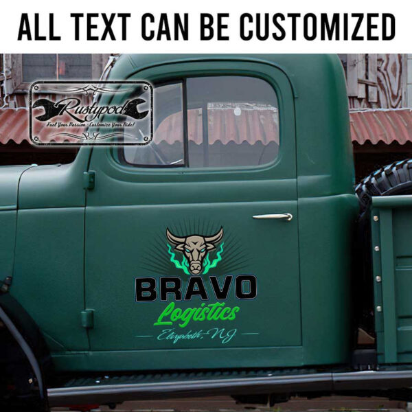 personalized buffalo logo logistic company sign truck graphics trailer lettering transport company sign sticker 13493
