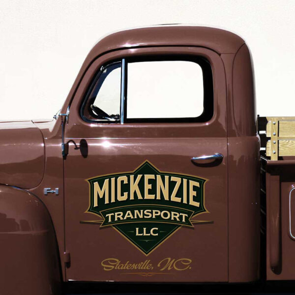 personalized transport company lettering sign logistic company sign truck graphics sticker 13495 - Image 3