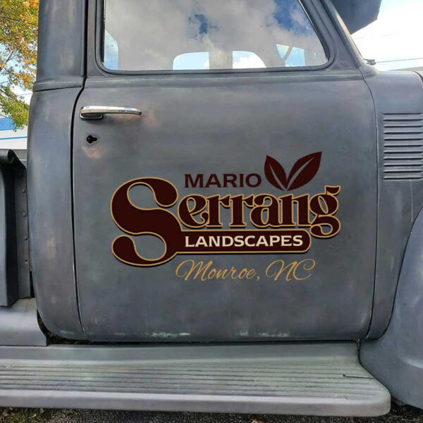personalized landscaping company sign tree service door sign door art lettering sticker 13499 - Image 3