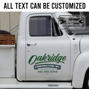 personalized construction company farm sign garage sign sticker 13501