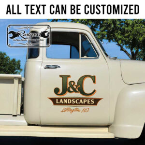 personalized landscaping company sign tree service door sign door art lettering sticker 13502