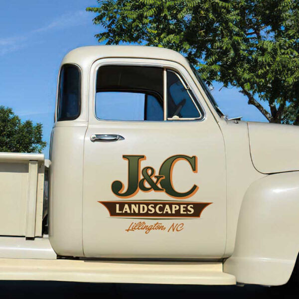 personalized landscaping company sign tree service door sign door art lettering sticker 13502 - Image 3