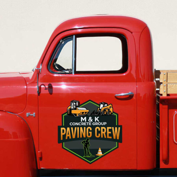personalized concrete company sign construction company lettering vehicle lettering sticker 13504 - Image 3