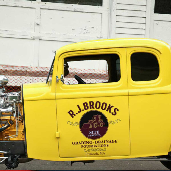 personalized construction company sign site services company lettering sticker 13505 - Image 3