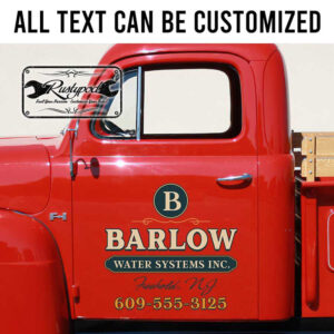 personalized truck graphics company sign farm sign us dot lettering water company sign sticker 13507
