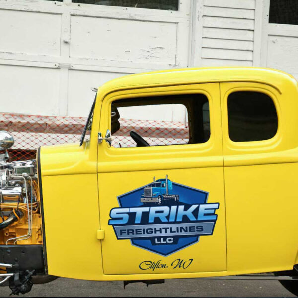 personalized freightlines company sign truck graphics company sign transport company sign sticker 13510 - Image 3
