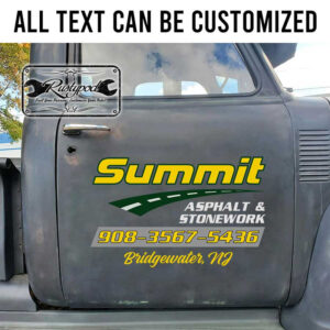 personalized asphalt and stonework company sign truck graphics vehicle lettering sticker 13511