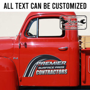 personalized contracting company sign company lettering vehicle lettering sticker 13512
