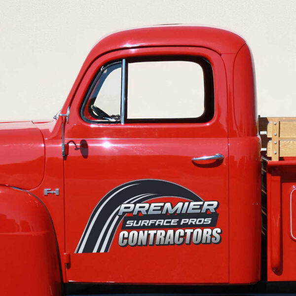 personalized contracting company sign company lettering vehicle lettering sticker 13512 - Image 3